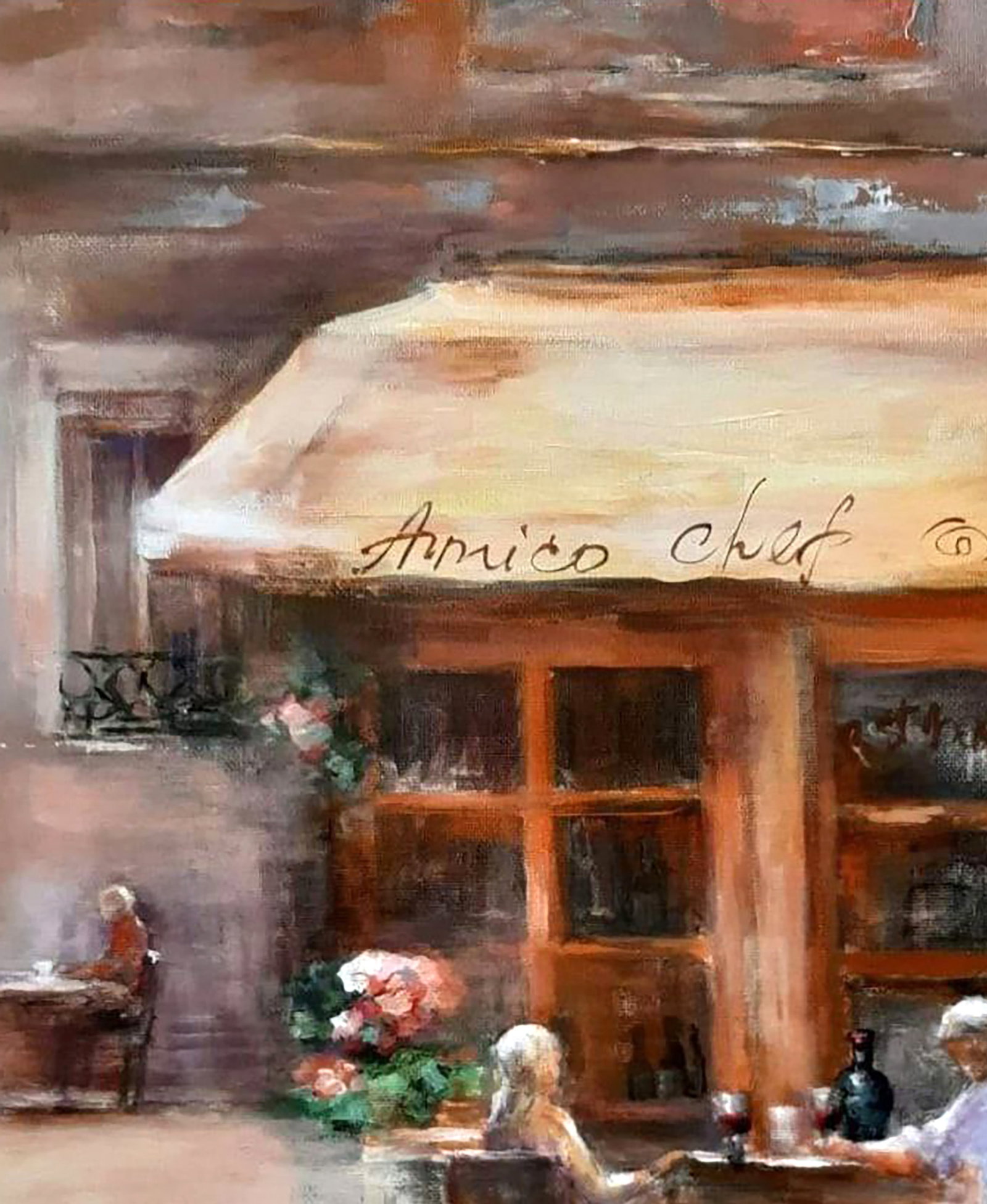 Acrylic painting Montepulciano Marusya Abashidze - 3