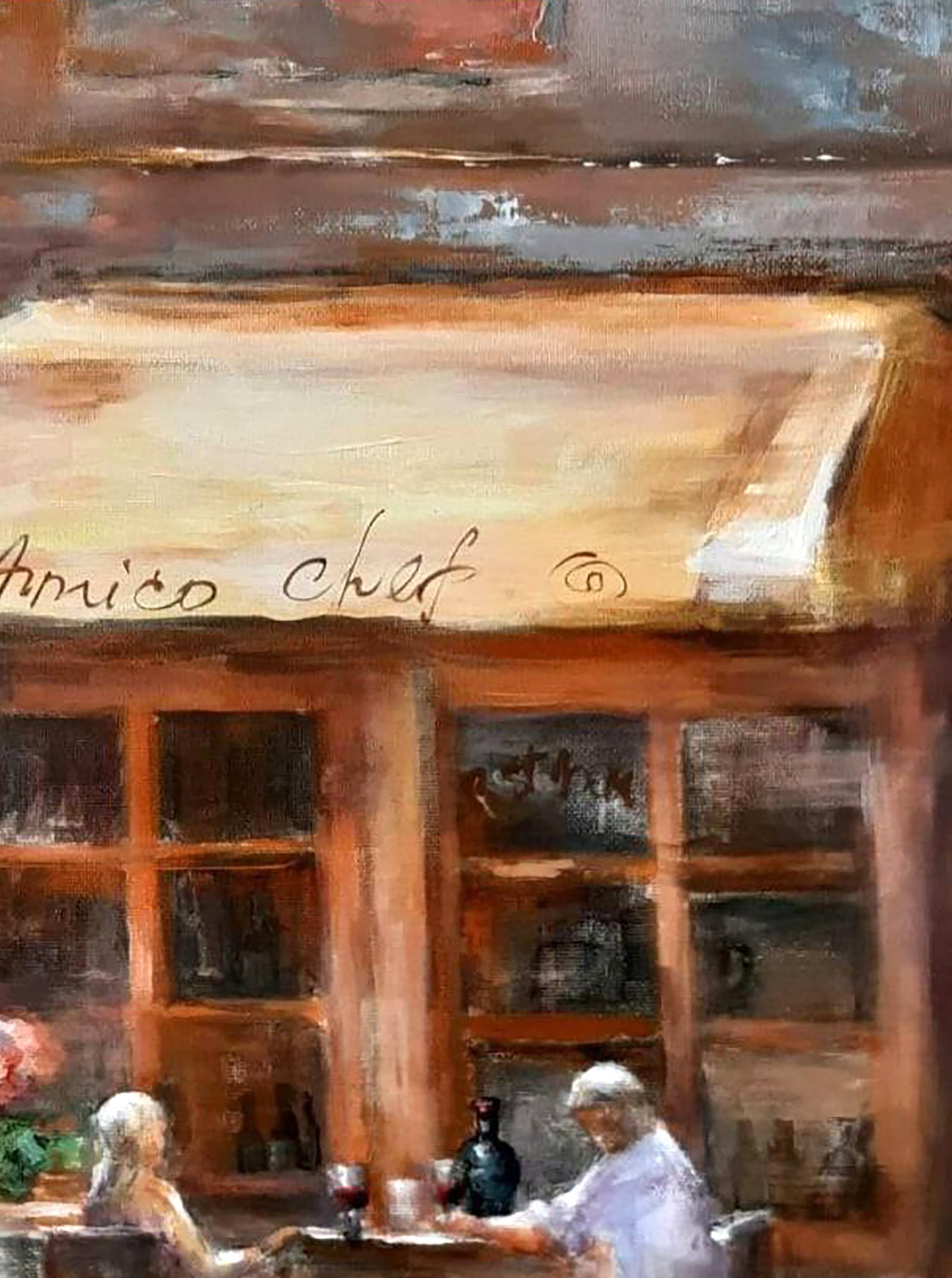 Acrylic painting Montepulciano Marusya Abashidze - 4