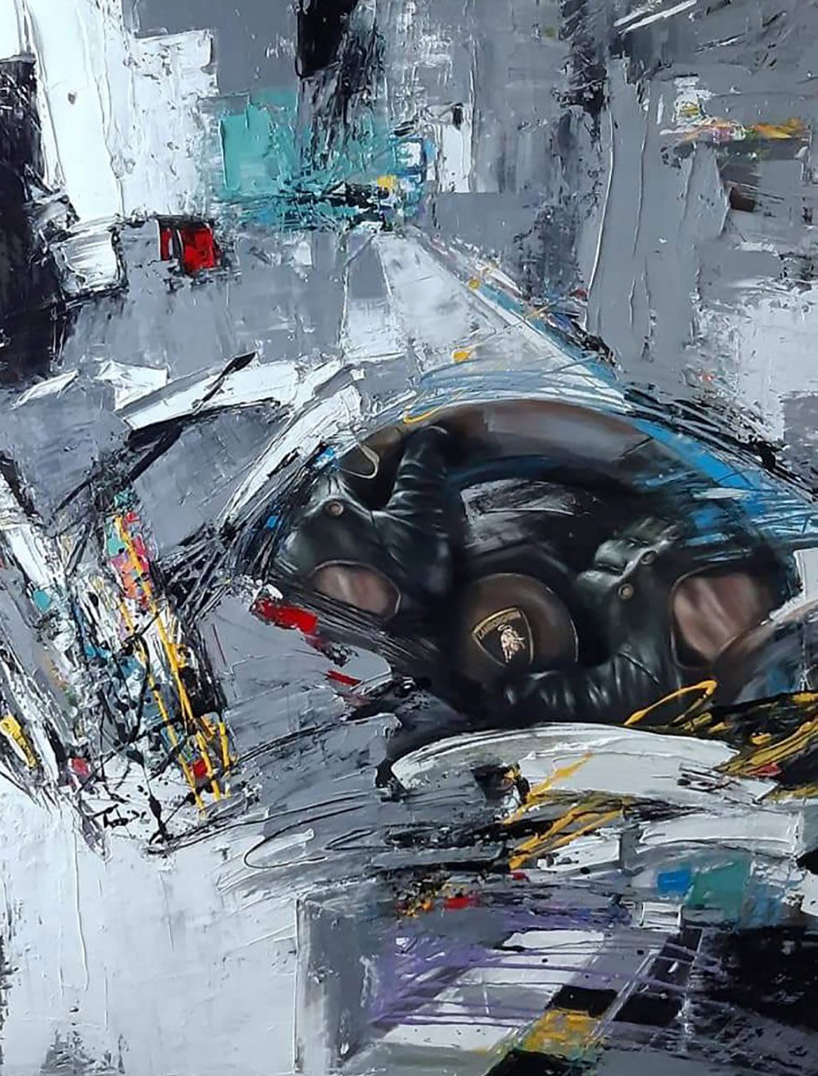 Oil painting Can't catch us Marusya Abashidze: 31ABASH Painter: Marusya Abashidze Size: 90x70 cm/35.43x27.55 inches Components: oil, canvas Original painting CONDITION: excellent ARTIST: Marusya Abashidze is a Ukrainian artist who works under a