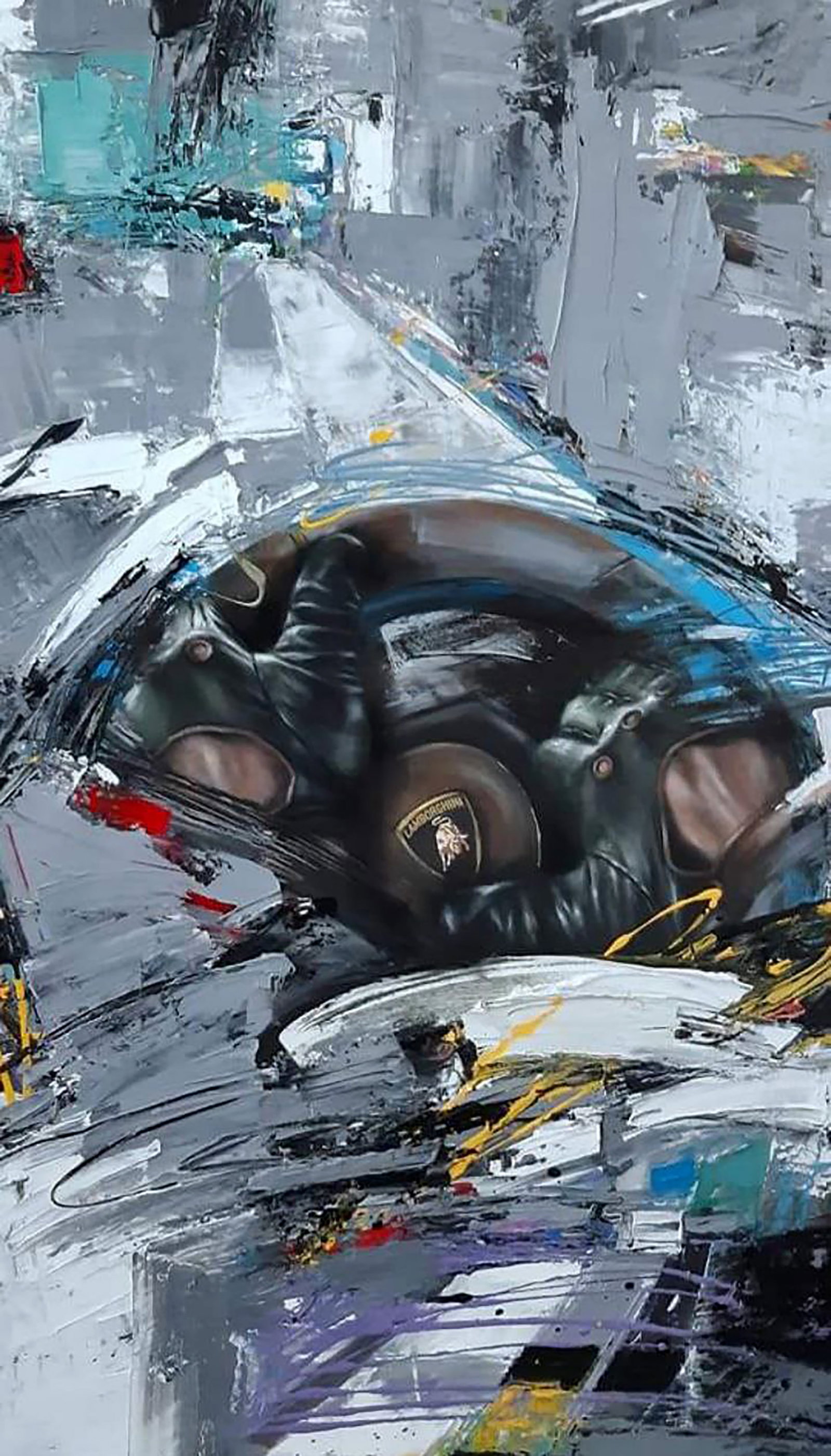Oil painting Can't catch us Marusya Abashidze - 2