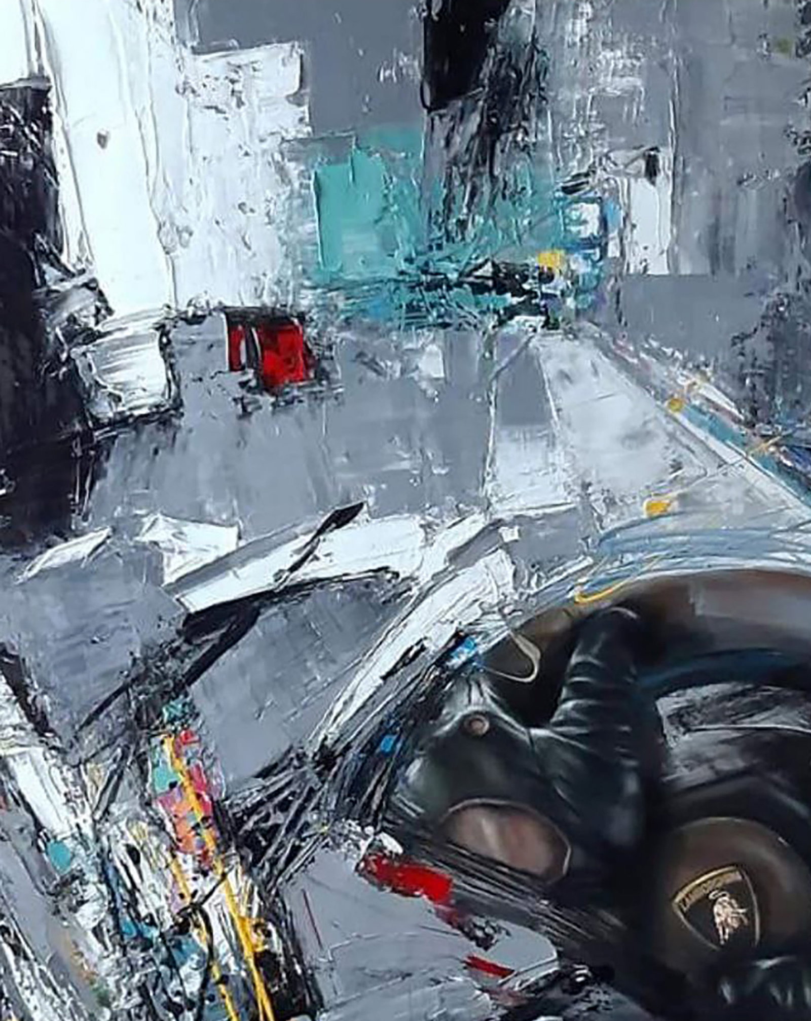 Oil painting Can't catch us Marusya Abashidze - 3