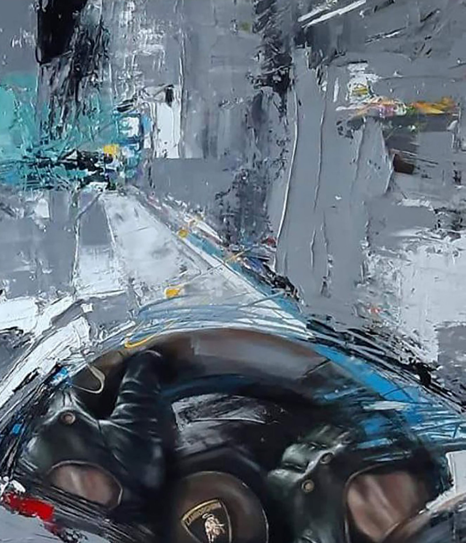 Oil painting Can't catch us Marusya Abashidze - 4