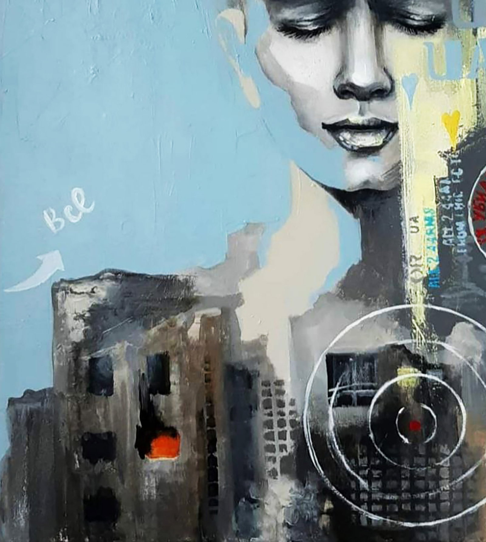 Acrylic painting Conquering Life Marusya Abashidze - 5