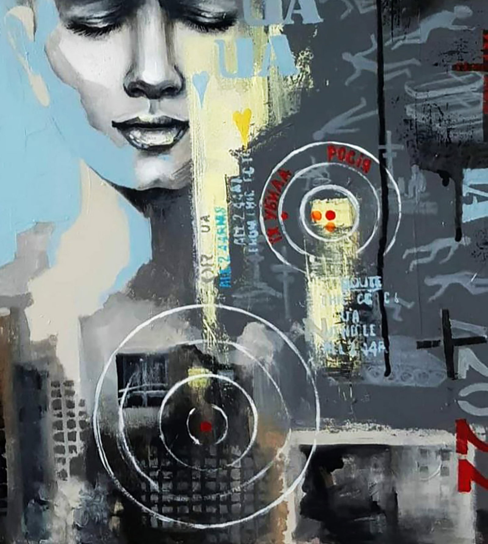 Acrylic painting Conquering Life Marusya Abashidze - 6