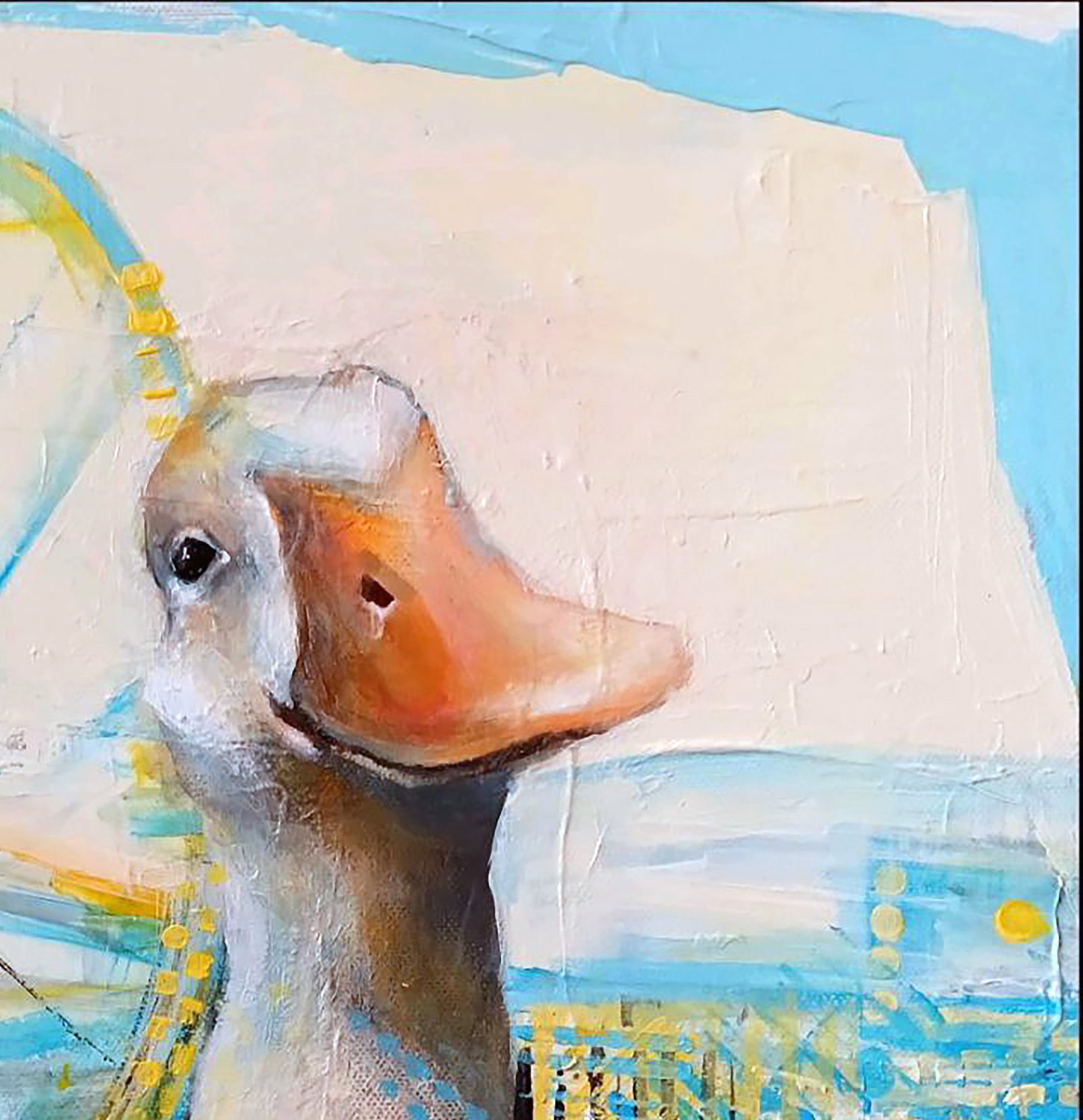 Acrylic painting Party in the city Marusya Abashidze - 4