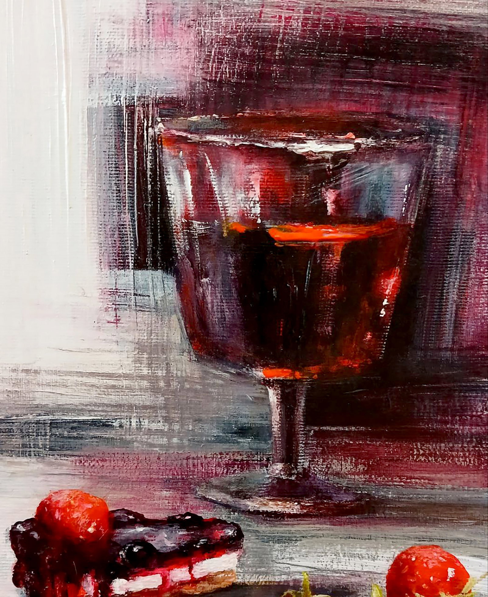 Acrylic painting Still wine Marusya Abashidze - 2