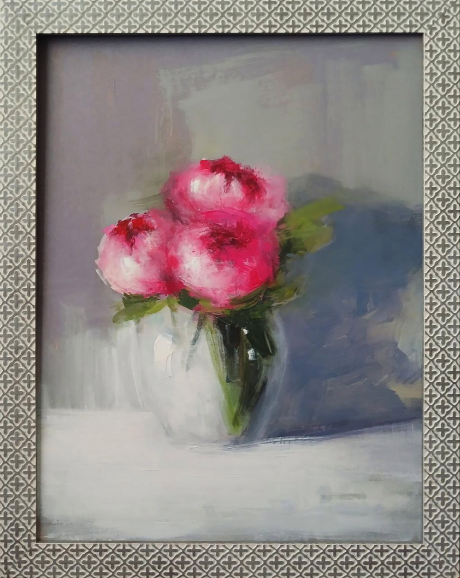 Acrylic painting Bouquet of peonies Marusya Abashidze: 65ABASH Painter: Marusya Abashidze Size: 45x35 cm/17.71x13.77 inches Components: acrylic, hardboard in a frame Original painting CONDITION: excellent ARTIST: Marusya Abashidze is a Ukrainian artist