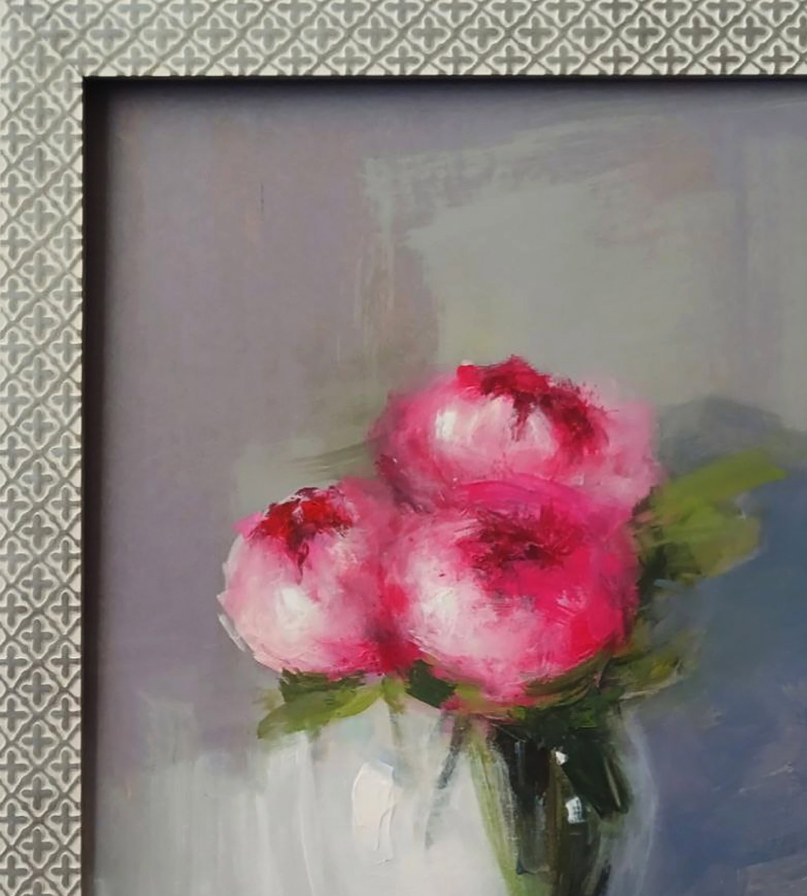 Acrylic painting Bouquet of peonies Marusya Abashidze - 4