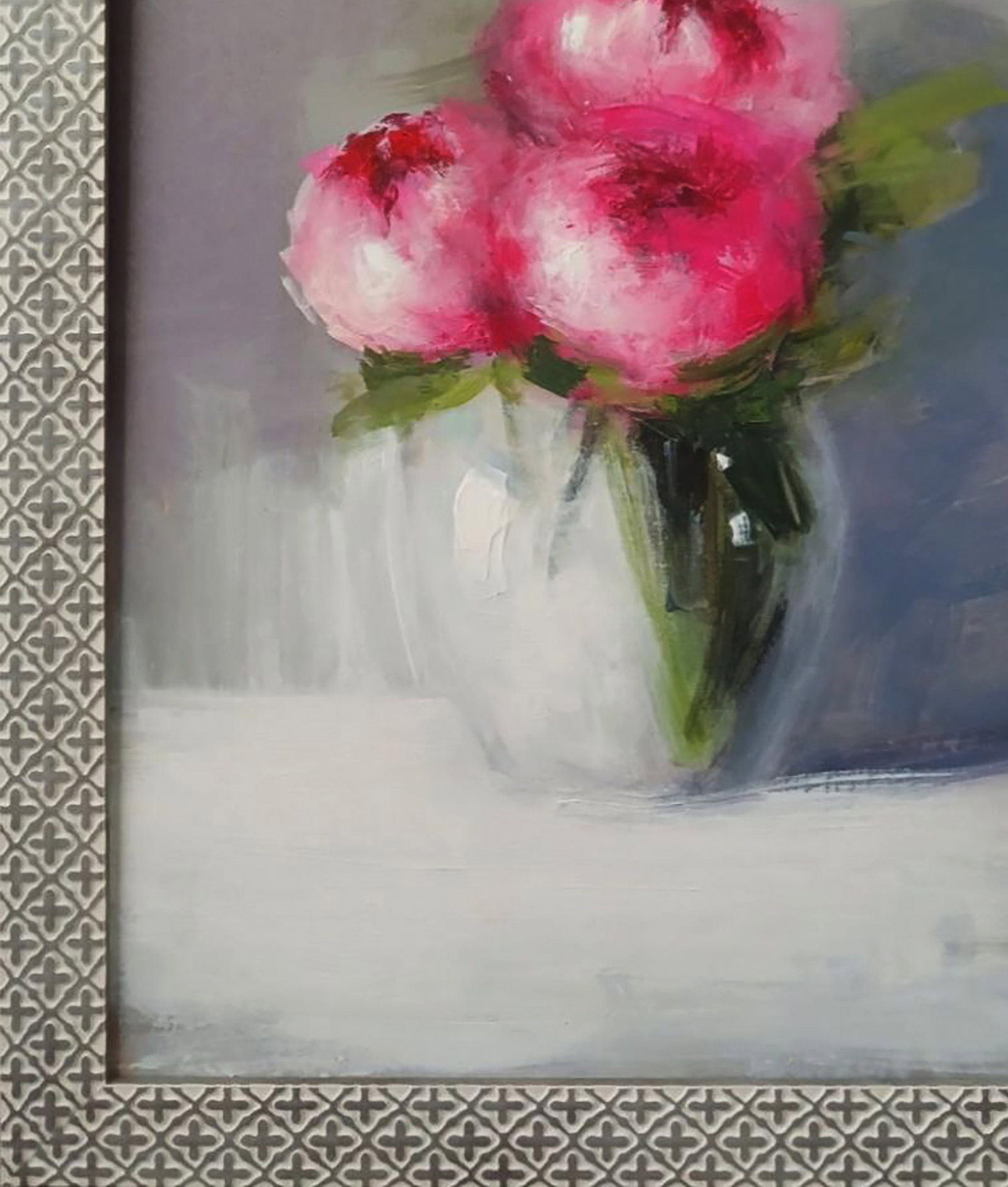 Acrylic painting Bouquet of peonies Marusya Abashidze - 6