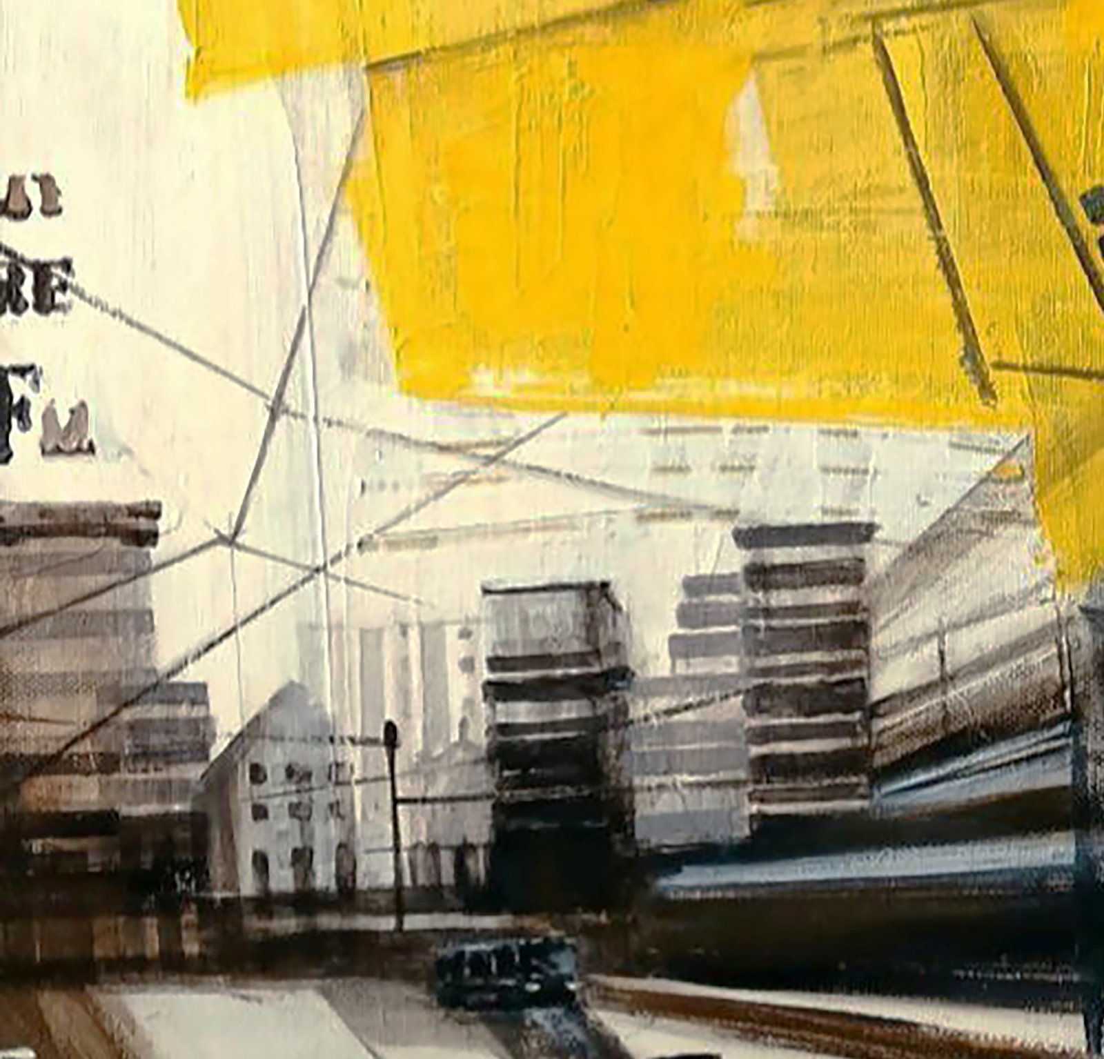 Acrylic painting City road Marusya Abashidze - 5