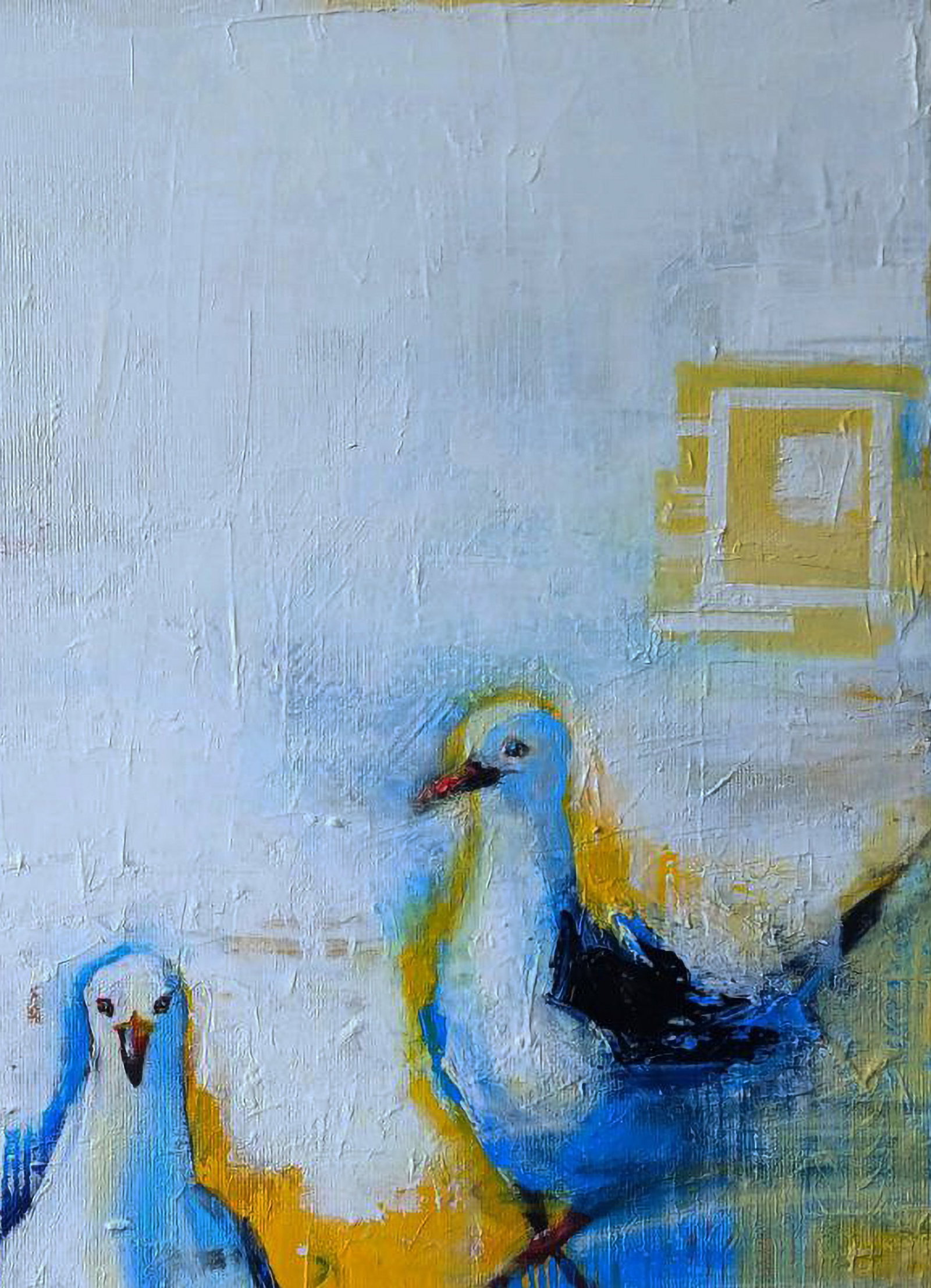 Acrylic painting The gait of seagulls Marusya Abashidze - 3