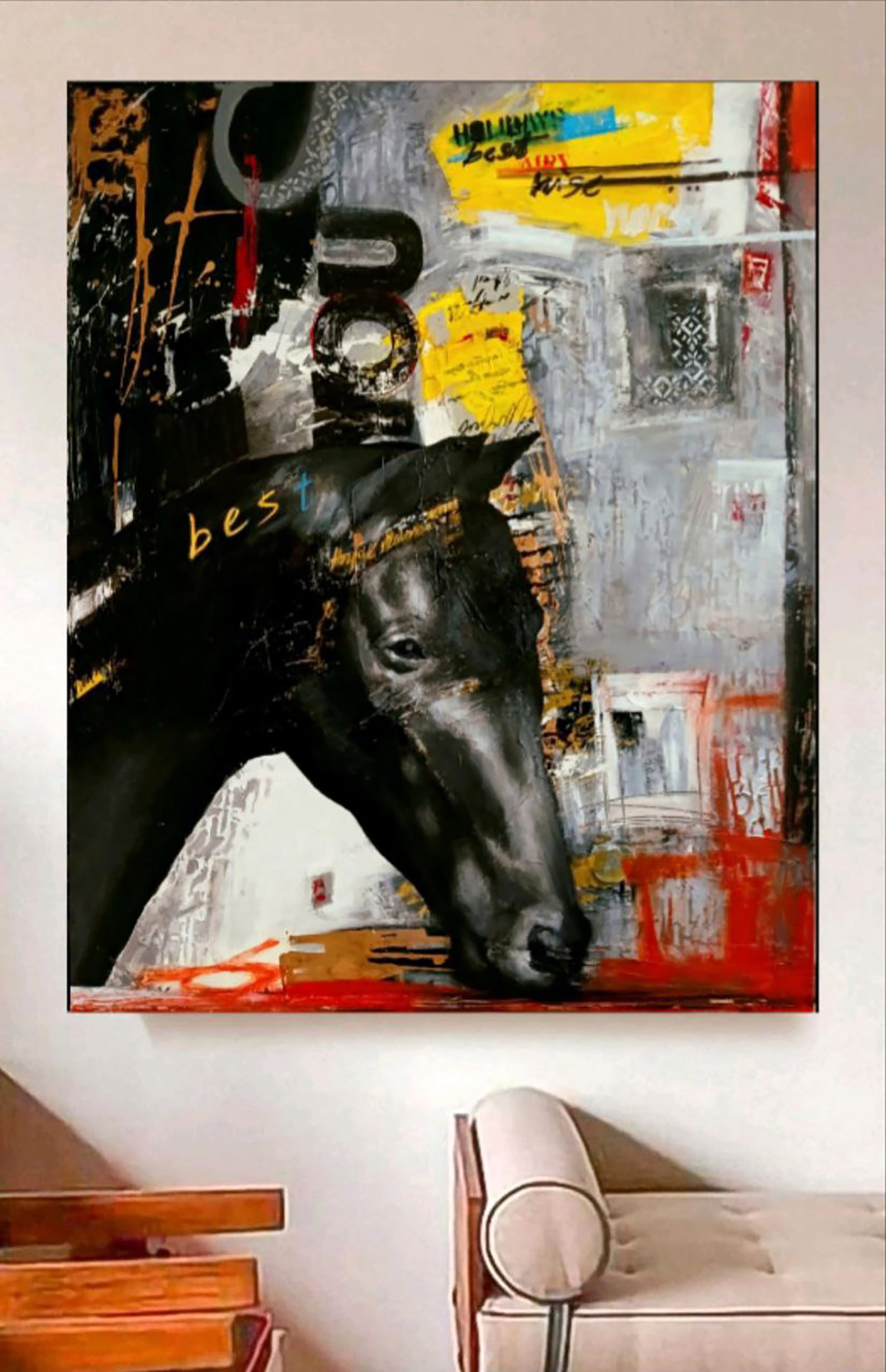 Acrylic painting Best Horse Marusya Abashidze - 2