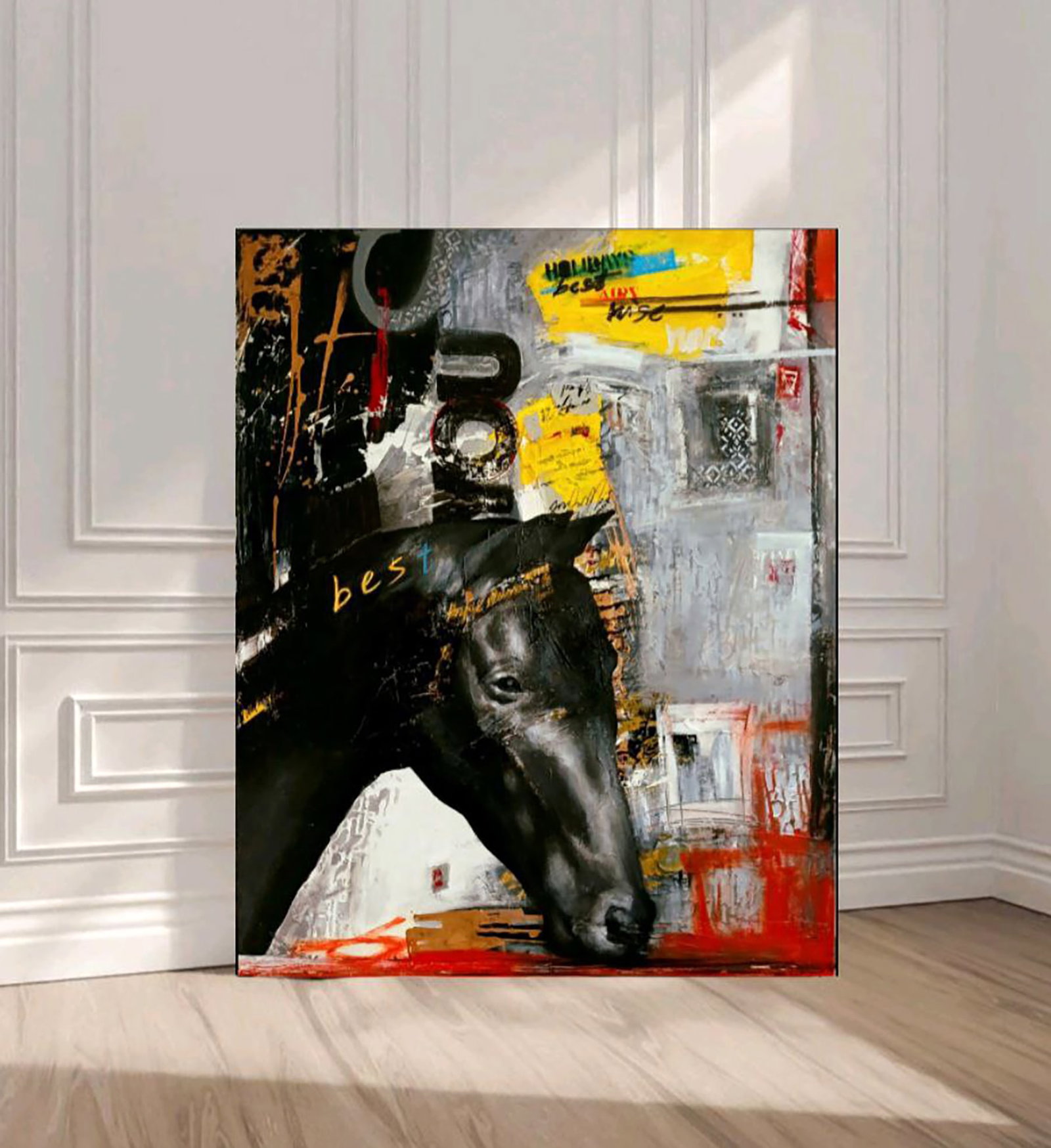 Acrylic painting Best Horse Marusya Abashidze - 4