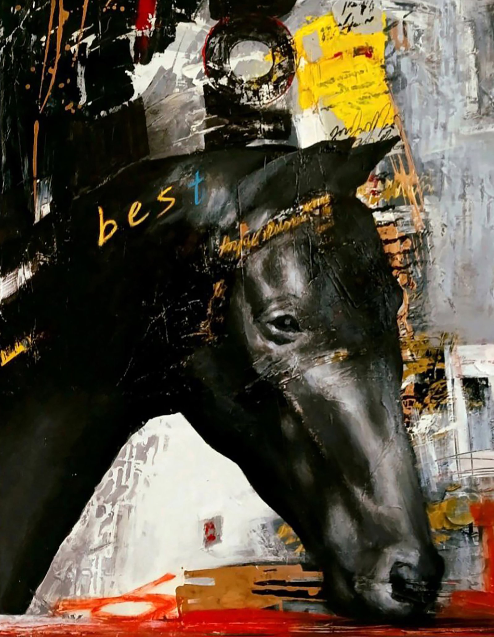 Acrylic painting Best Horse Marusya Abashidze - 7