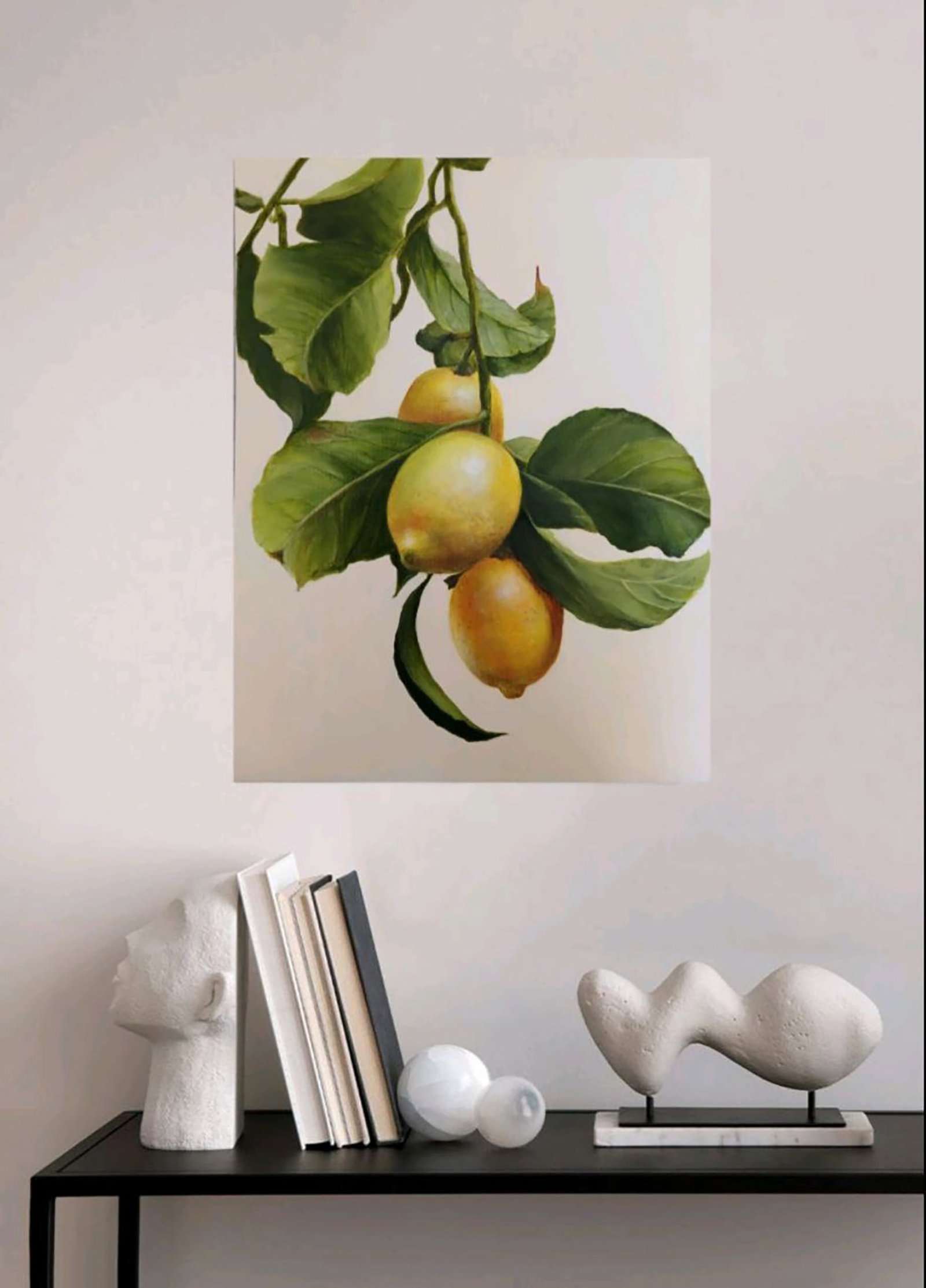 Acrylic painting Lemon Branch Marusya Abashidze - 2