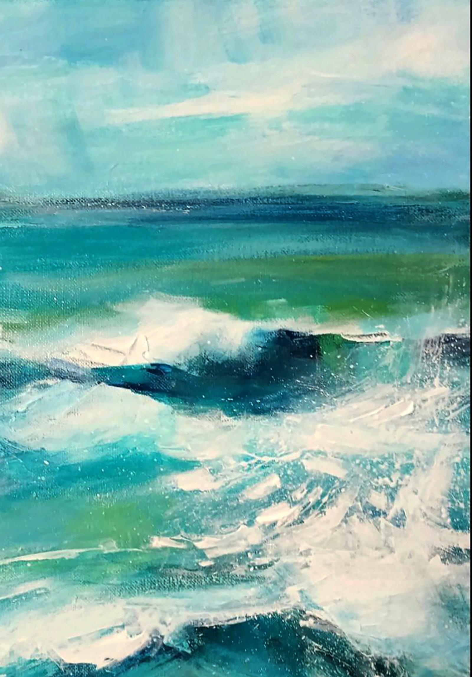 Acrylic painting Relaxation at sea Marusya Abashidze - 3
