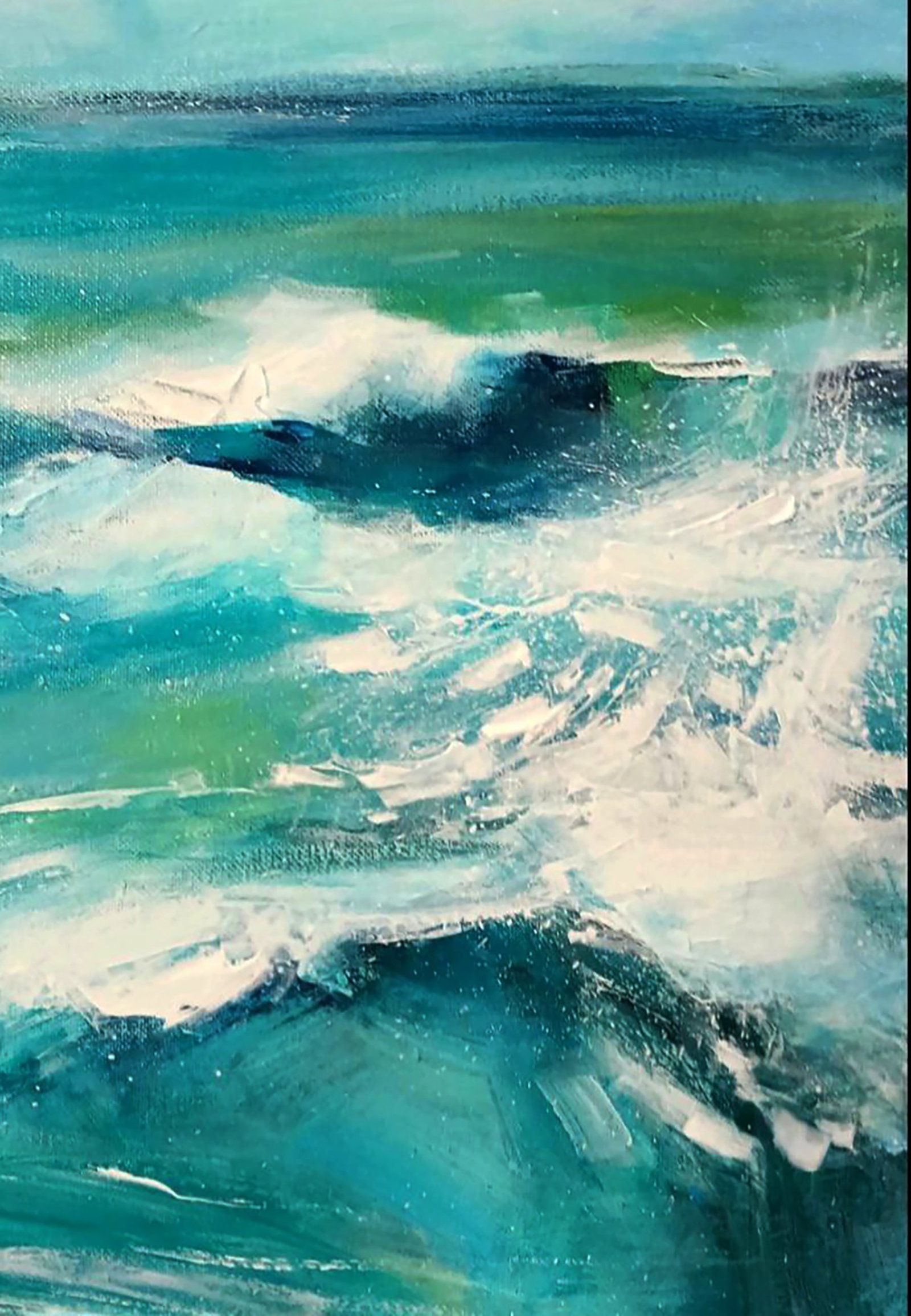 Acrylic painting Relaxation at sea Marusya Abashidze - 5