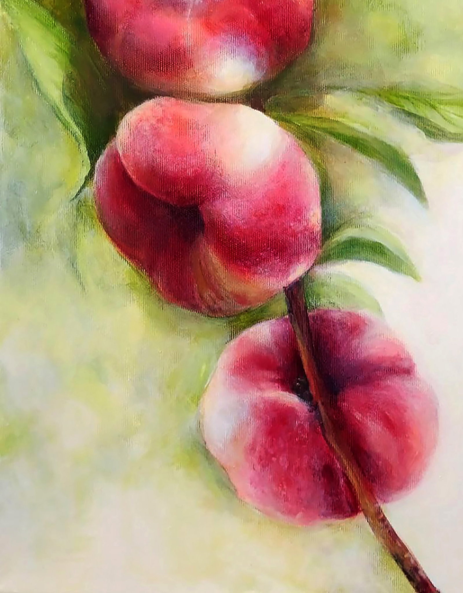 Acrylic painting Peaches are growing Marusya Abashidze - 6