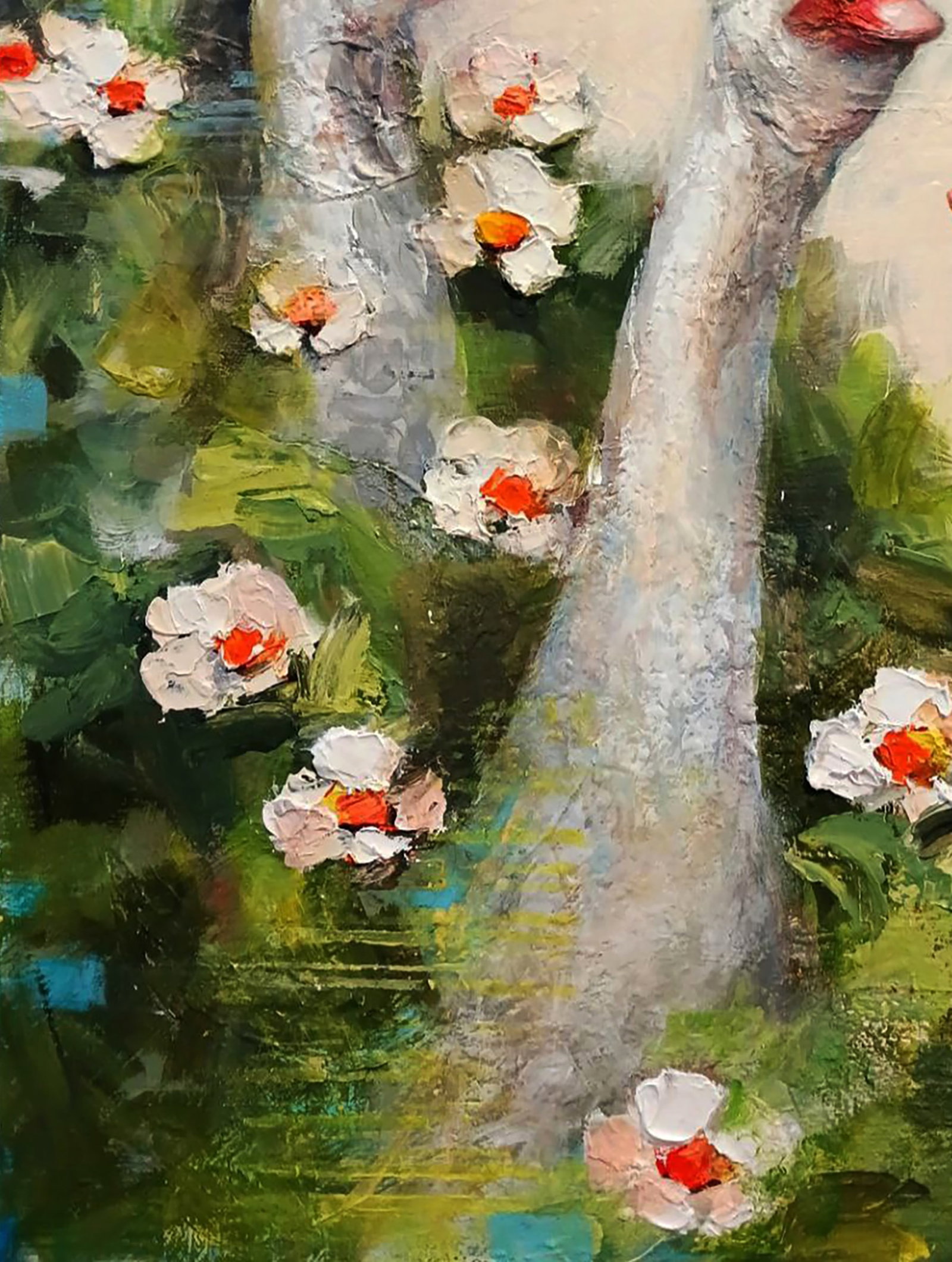Acrylic painting Party at the Geeses Marusya Abashidze - 5
