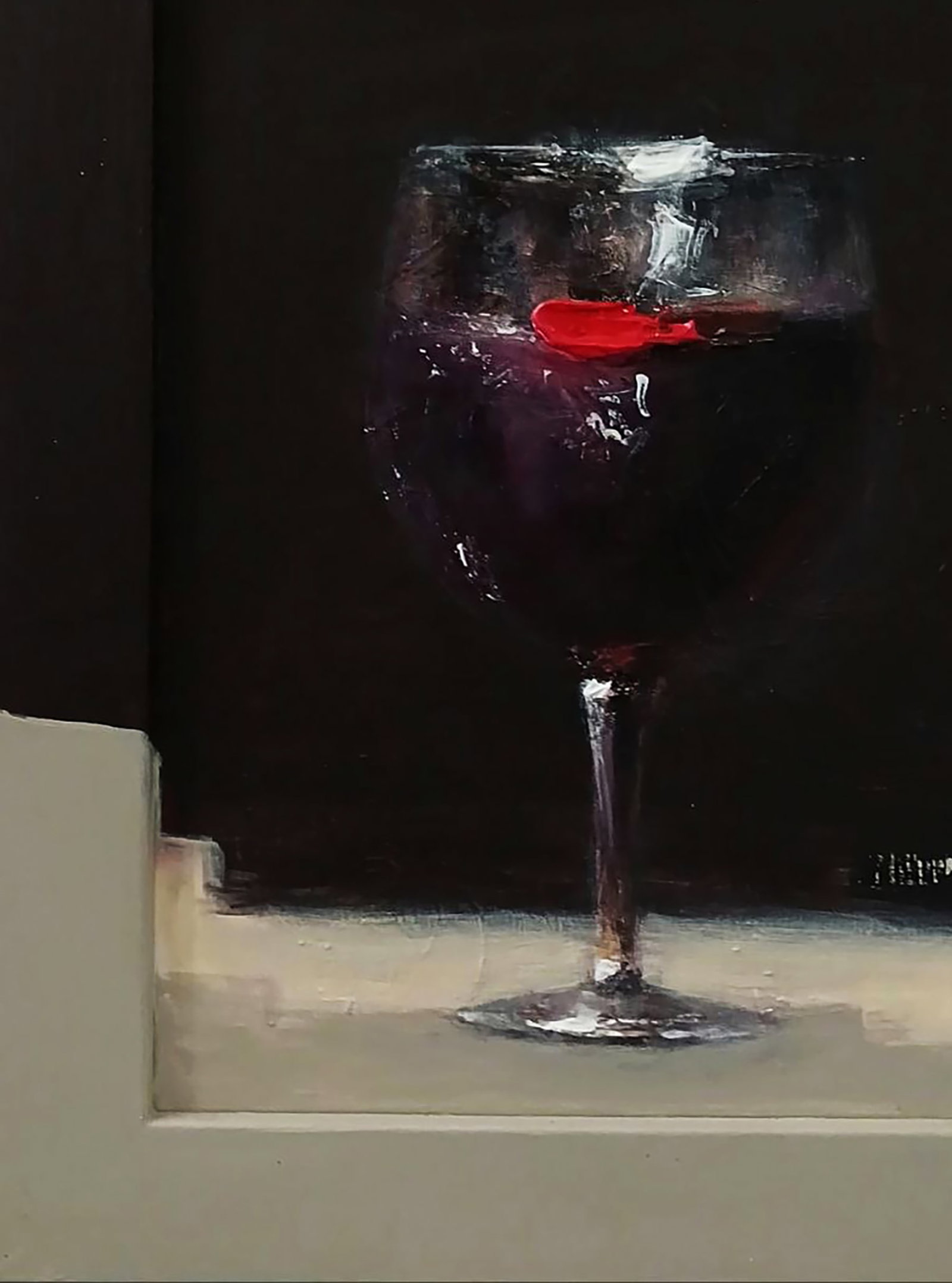 Acrylic painting A Landmark Event Marusya Abashidze - 8