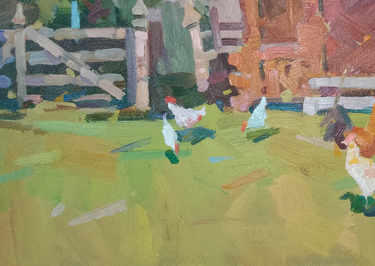 Oil painting Country chickens Igor Tuzhikov - 3