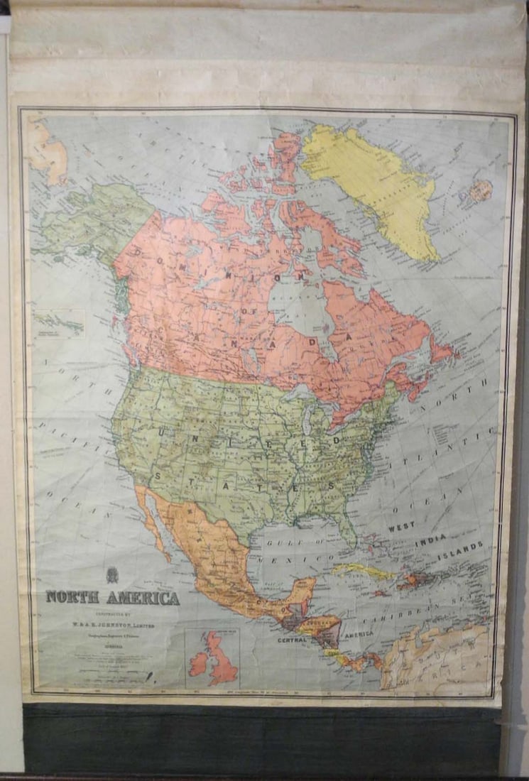 North America Constructed by W. & A.K. Johnston, Limited. Geographers, Engravers & Printers.: Publication Date:c1900 Title:North America Constructed by W. & A.K. Johnston, Limited. Geographers, Engravers & Printers.,li>Cartographer:W. & A.K. Johnston Ltd. Publisher:W. & A.K. Johnston Ltd.