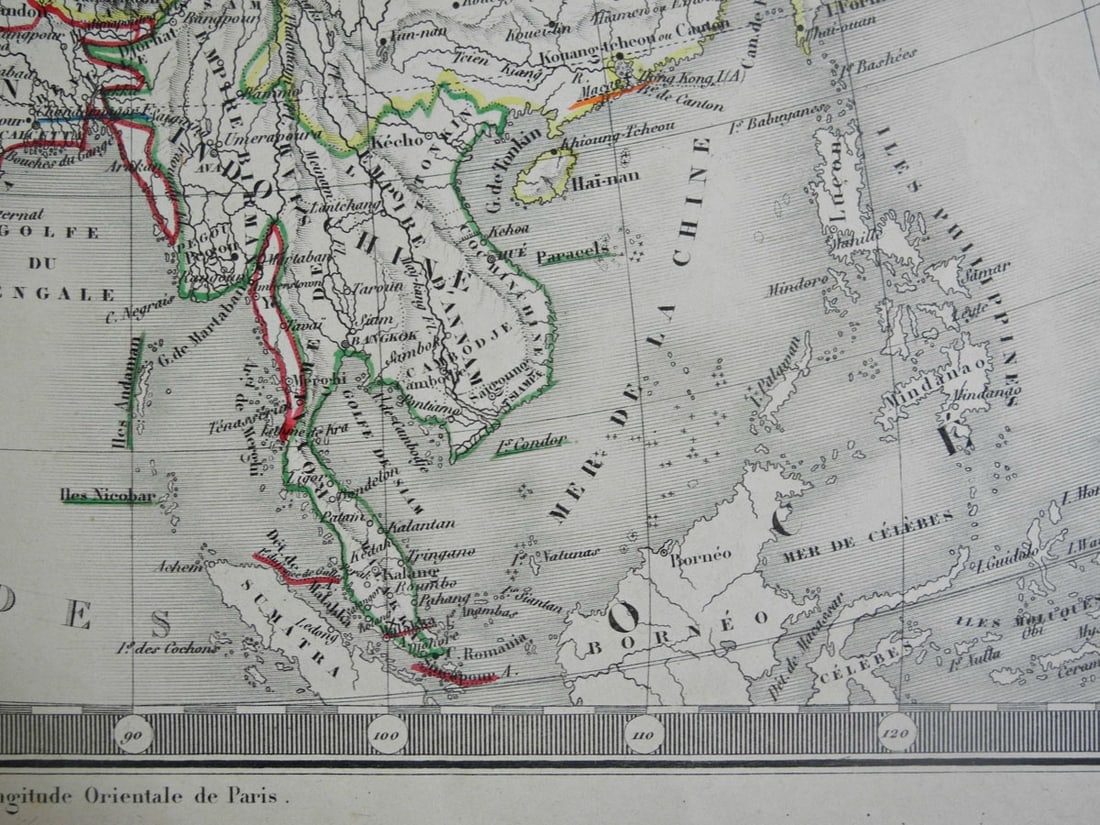 Asie Avec Ses Divisions D'apres Les Documents Les Plus Recents. 1846. - 3