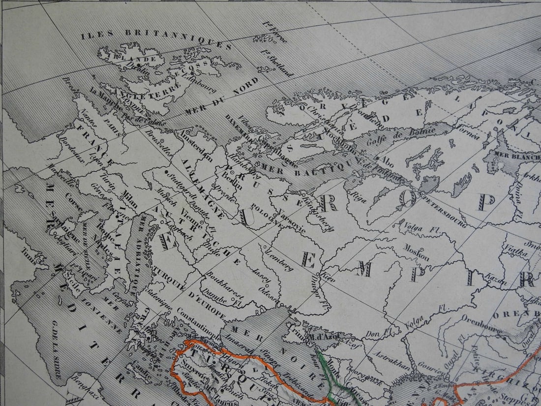 Asie Avec Ses Divisions D'apres Les Documents Les Plus Recents. 1846. - 5