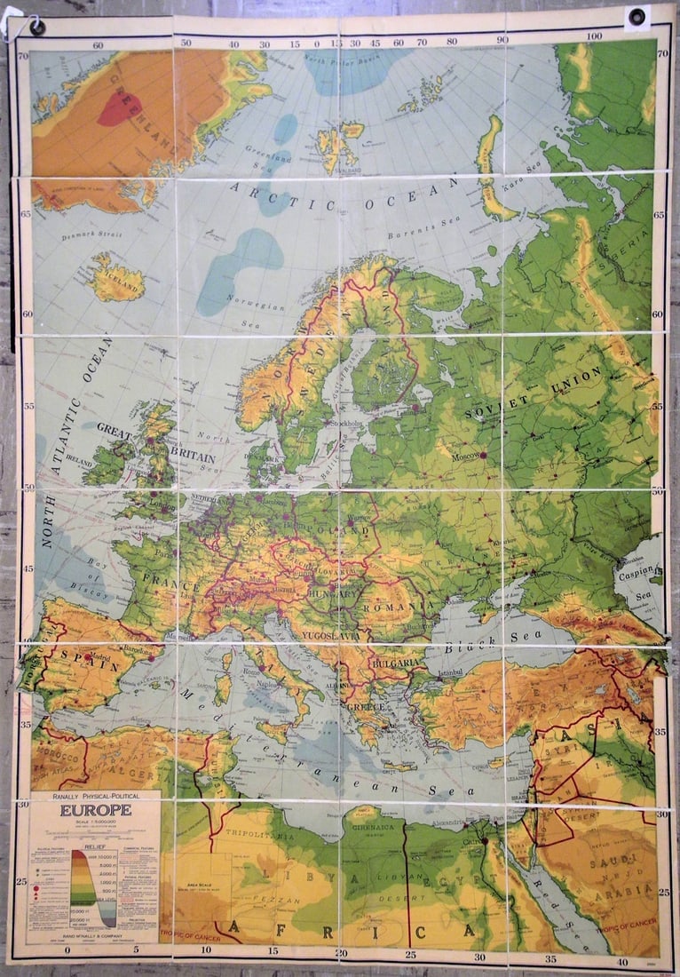 Ranally Physical-Political Europe (1 of 1)