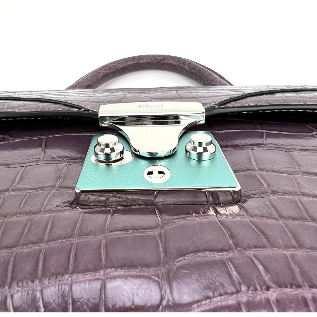 Stalvey Top Handle 2.5 Alligator Lilac Bag Crossbody Exclusive Luxury - 12