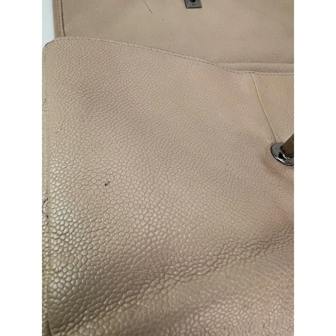 Chanel Grained leather Medium Natural Beauty Beige Flap Bag - 9