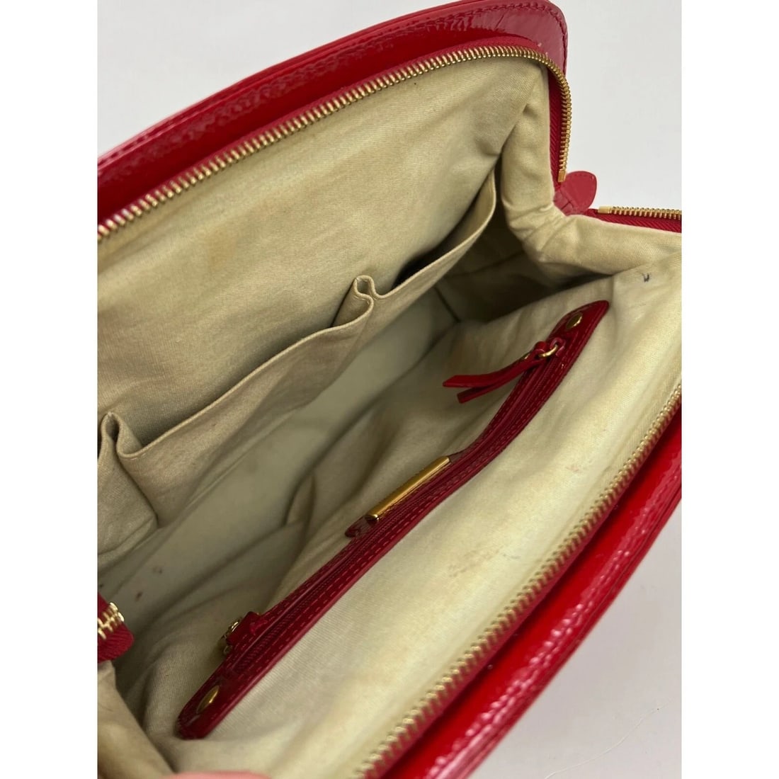 Isabella Fiore Red Patent Leather Hand bag - 11