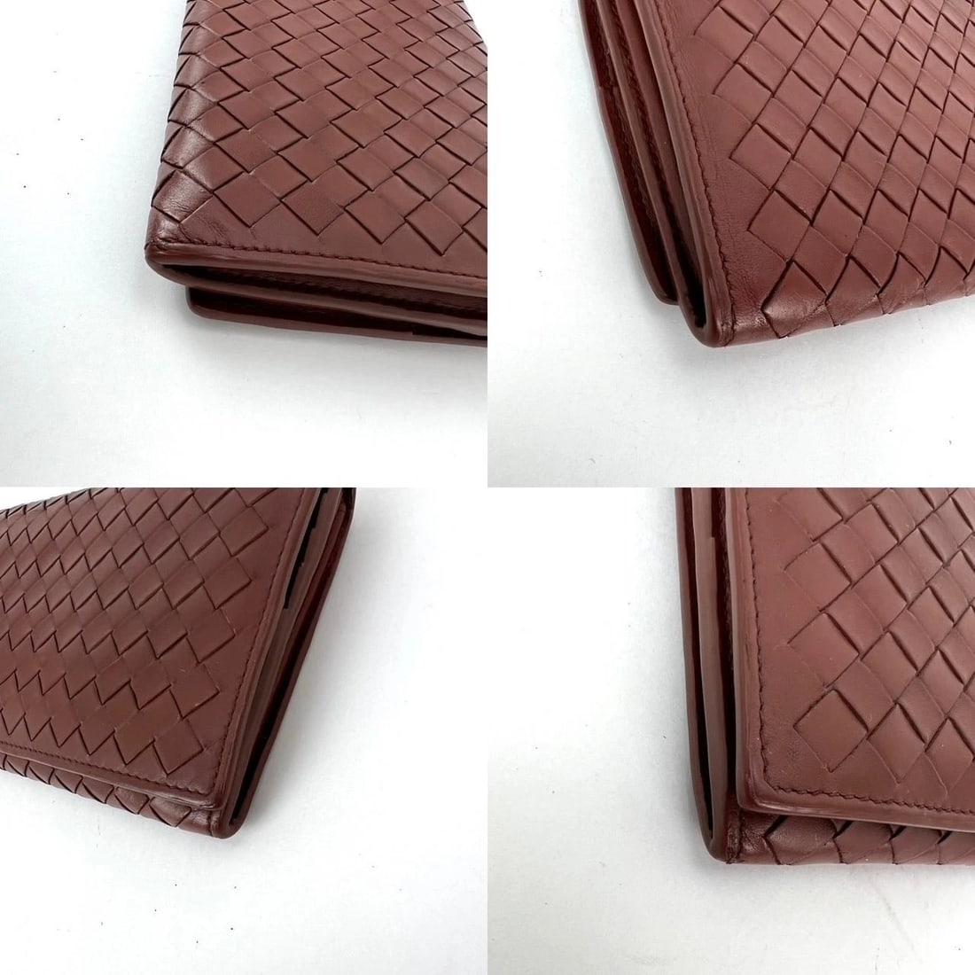 Bottega Veneta Nappa Intrecciato Long Flap Brown Wallet Clutch - 15