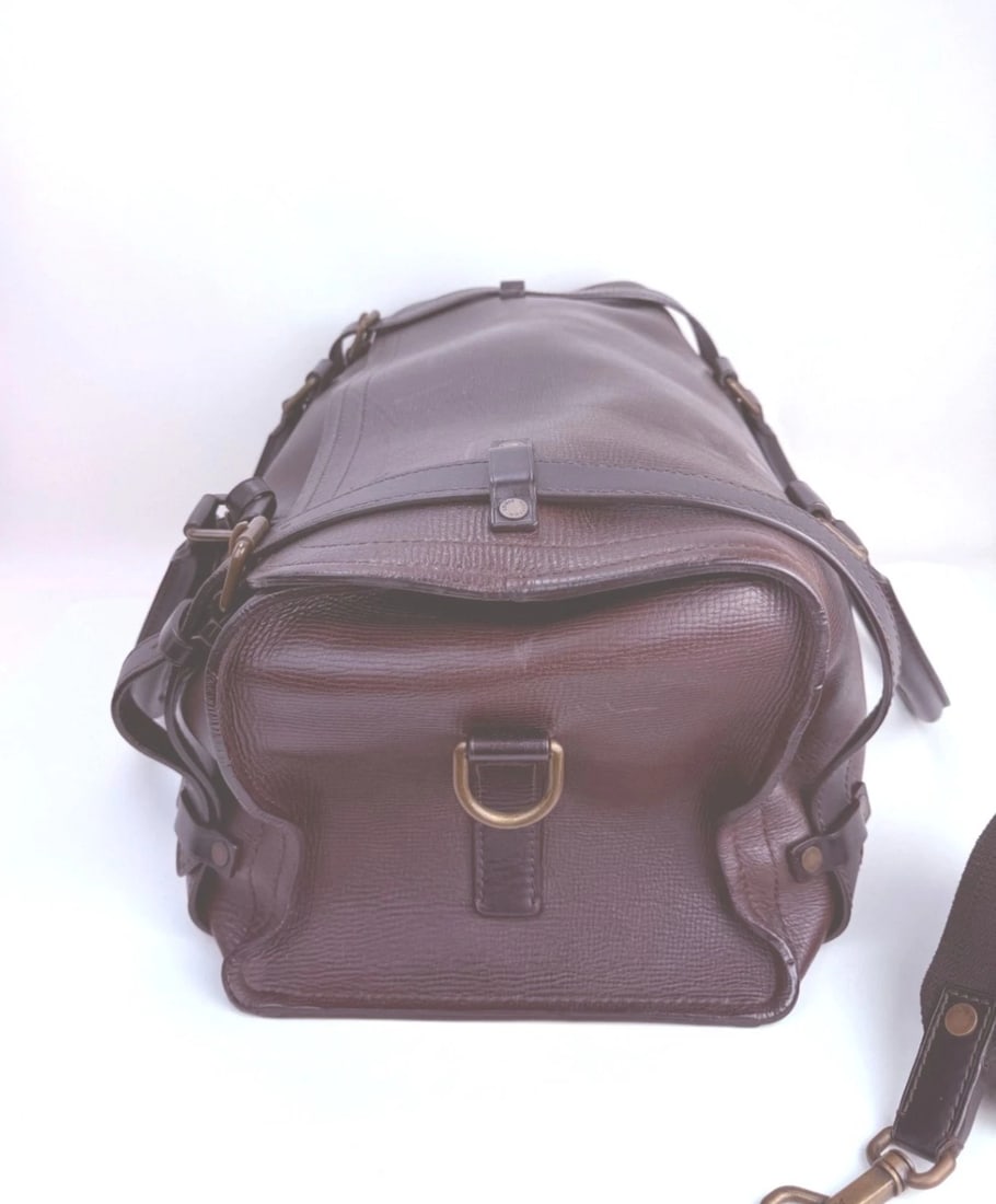 Louis Vuitton Vintage Utah Brown Leather Sac Weekender Travel Bag - 12