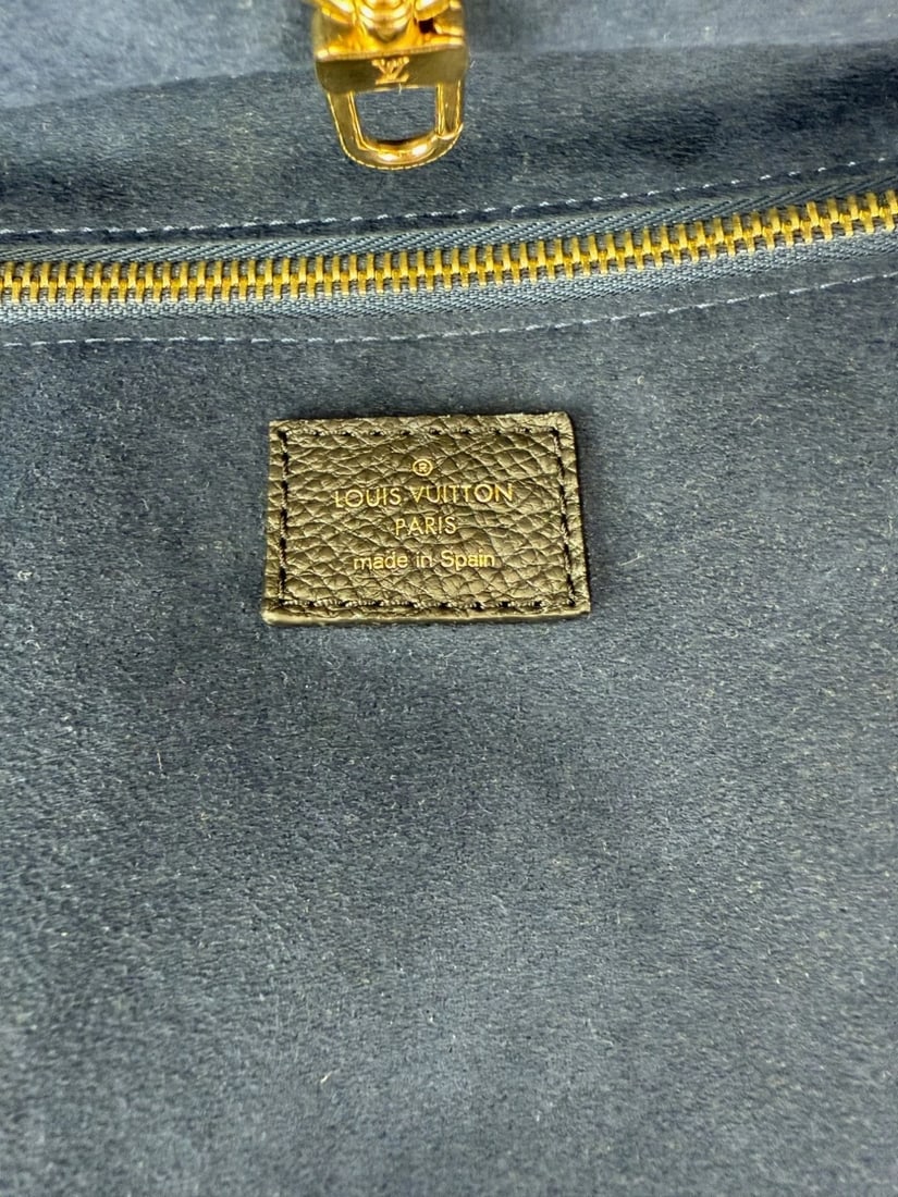 Louis Vuitton Neverfull MM Giant Monogram Black Empriente Leather Tote - 4