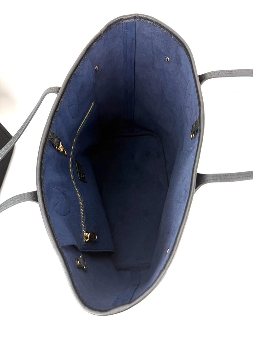 Louis Vuitton Neverfull MM Giant Monogram Black Empriente Leather Tote - 5
