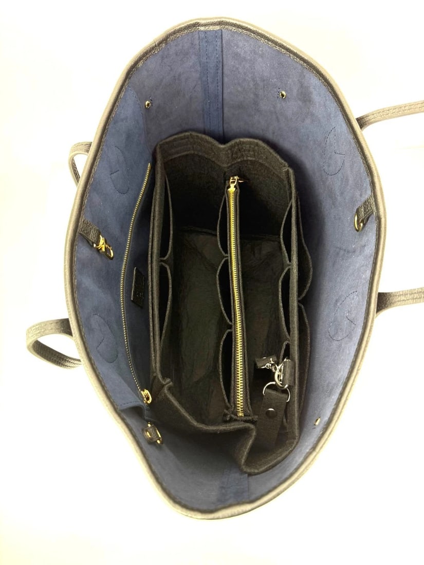 Louis Vuitton Neverfull MM Giant Monogram Black Empriente Leather Tote - 6