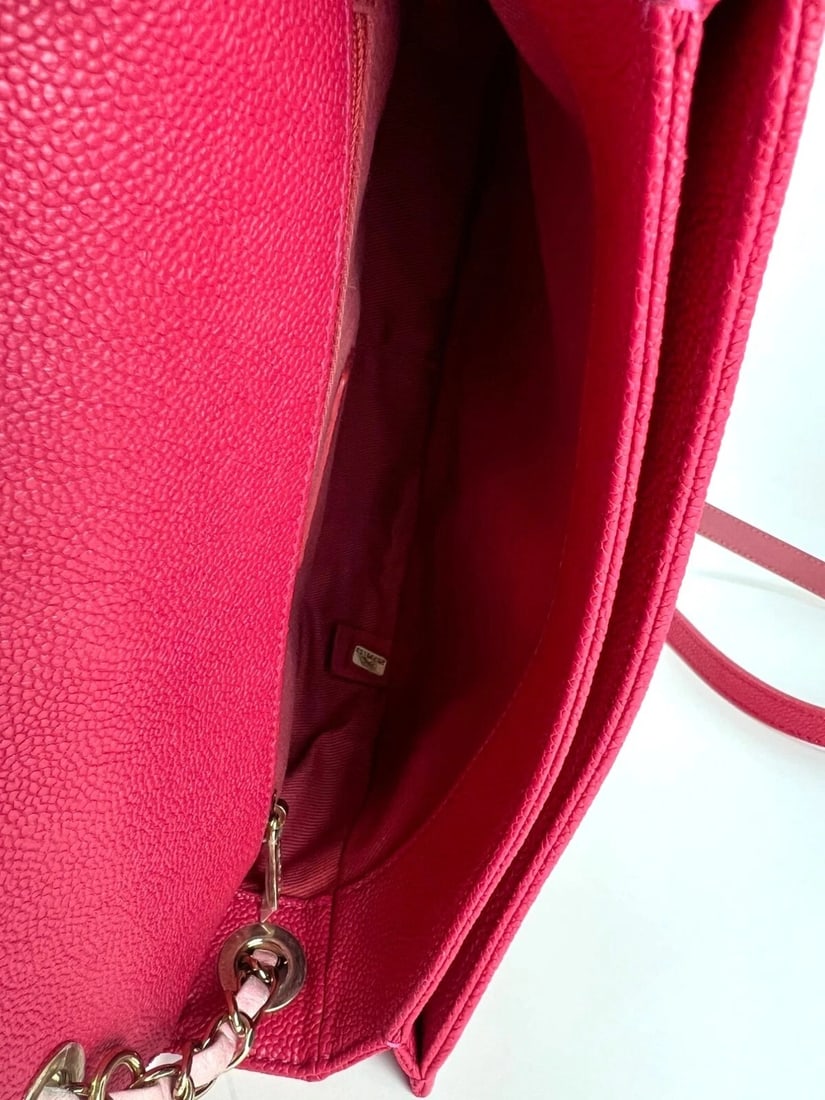 Chanel Paris-Cuba MM Caviar Leather Thread Around Pink Flap Handle Bag - 5