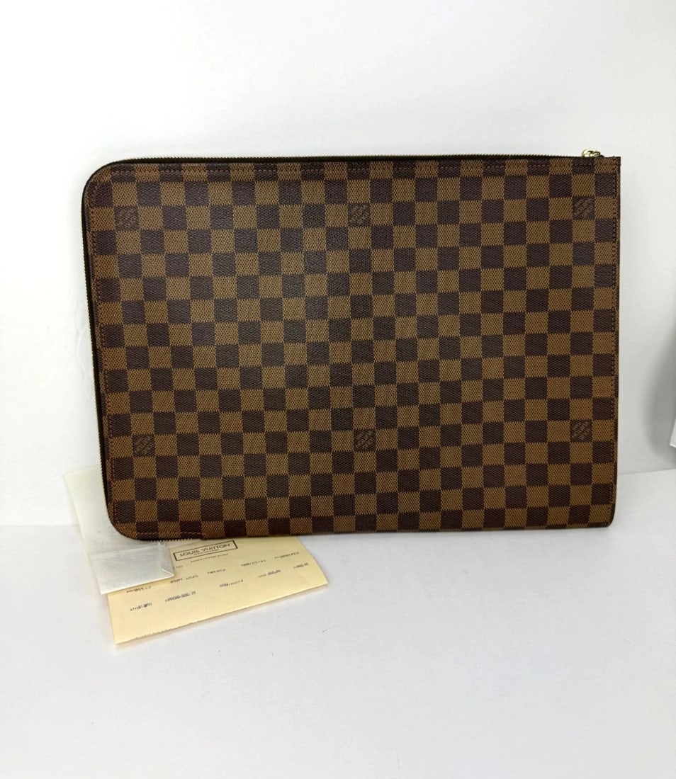 Louis Vuitton Vintage Documents Portfolio case 39 Damier Ebene Case - 2