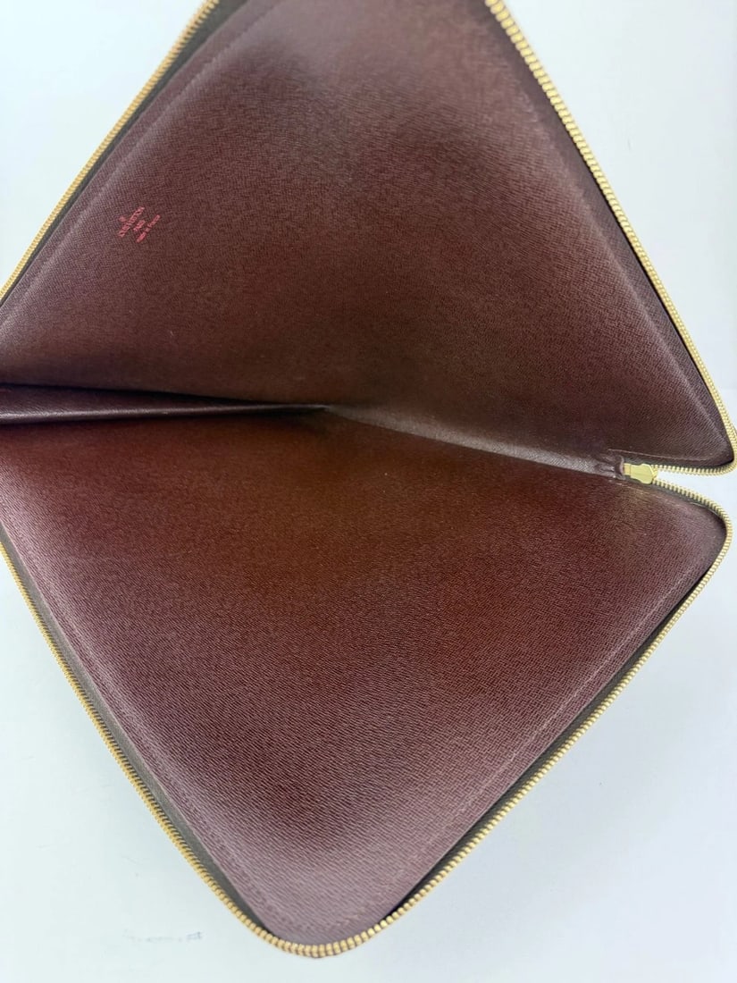 Louis Vuitton Vintage Documents Portfolio case 39 Damier Ebene Case - 8