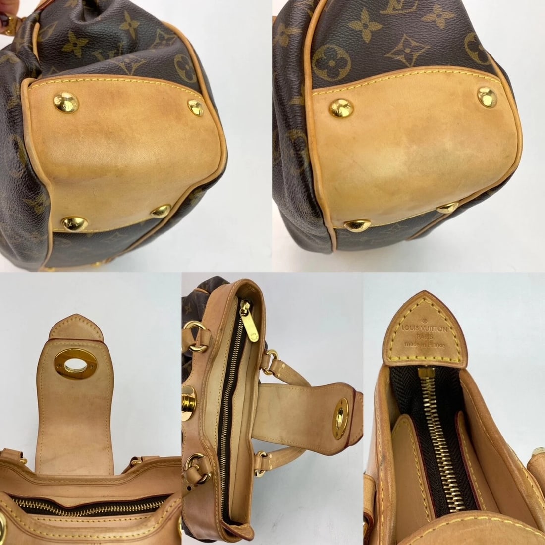 Louis Vuitton BOETIE PM Monogram Brown Canvas Hobo Tote Bag - 12