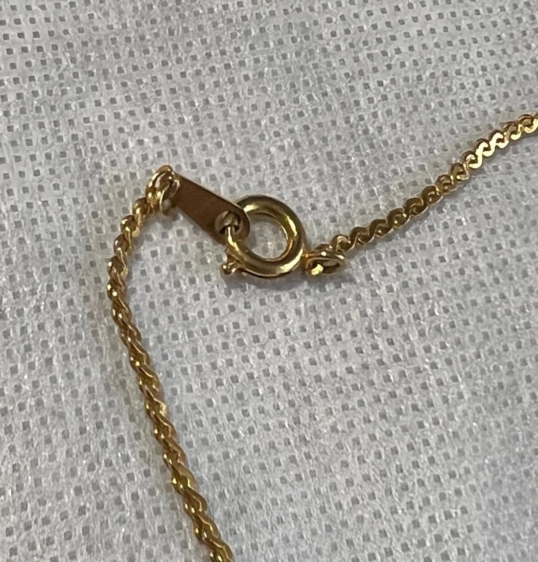 Gucci Interlocking G Pendant Gold Tone Vintage Necklace - 13