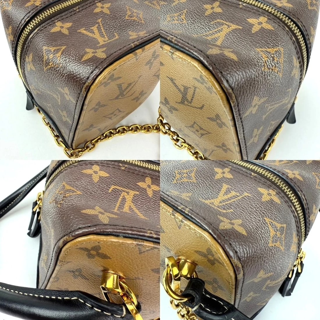 Louis Vuitton Reverse Monogram Square Shoulder Hand Bag - 13