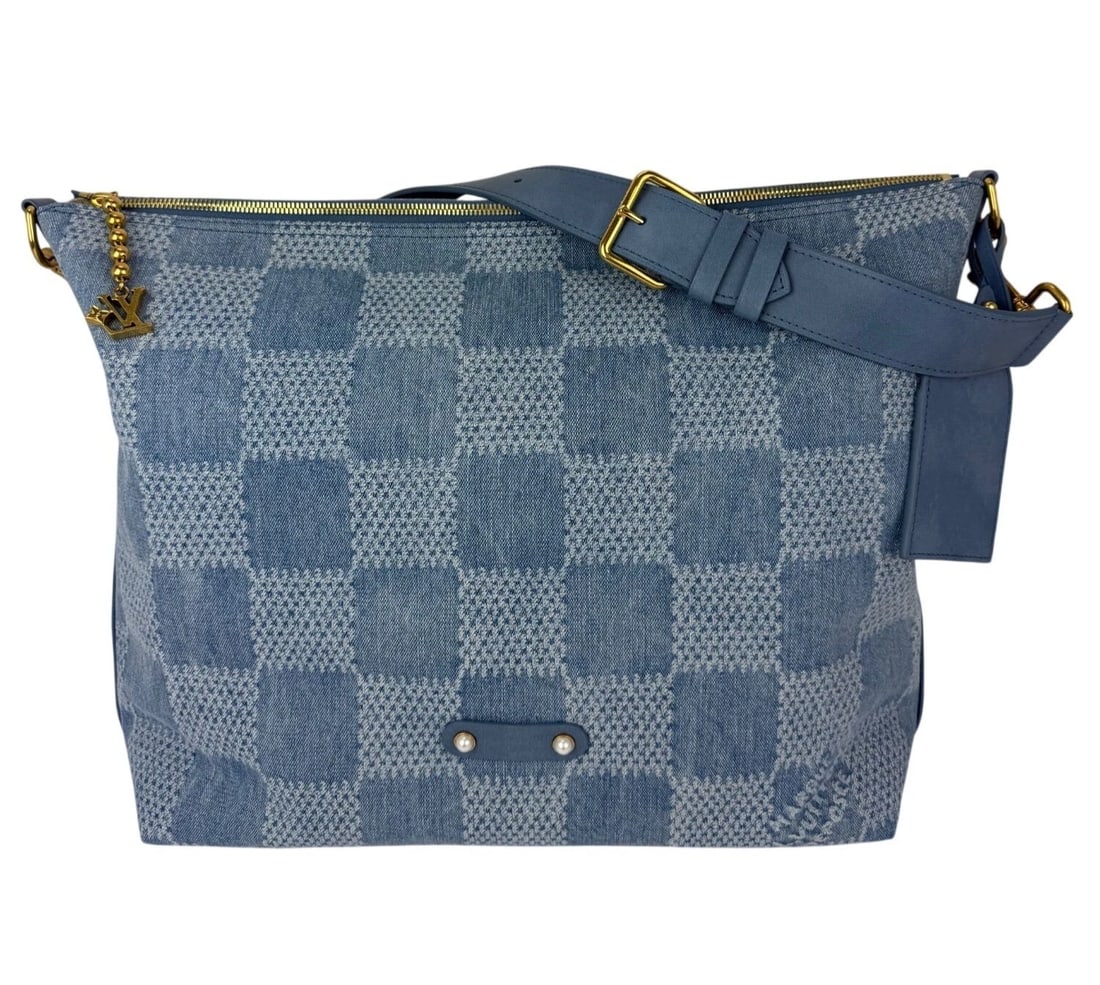 Louis Vuitton Damier Denim Vagabond hobo Handbag - 13
