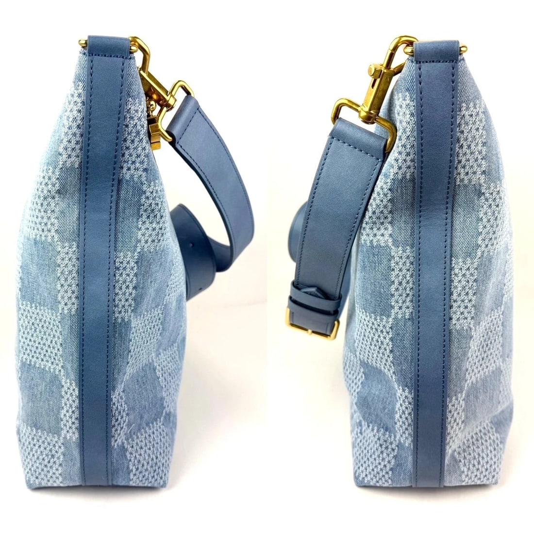 Louis Vuitton Damier Denim Vagabond hobo Handbag - 14