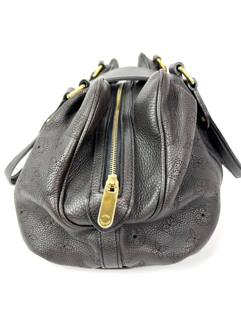 Louis Vuitton Lunar GM Mahina Dark Brown Leather Shoulder Bag - 9