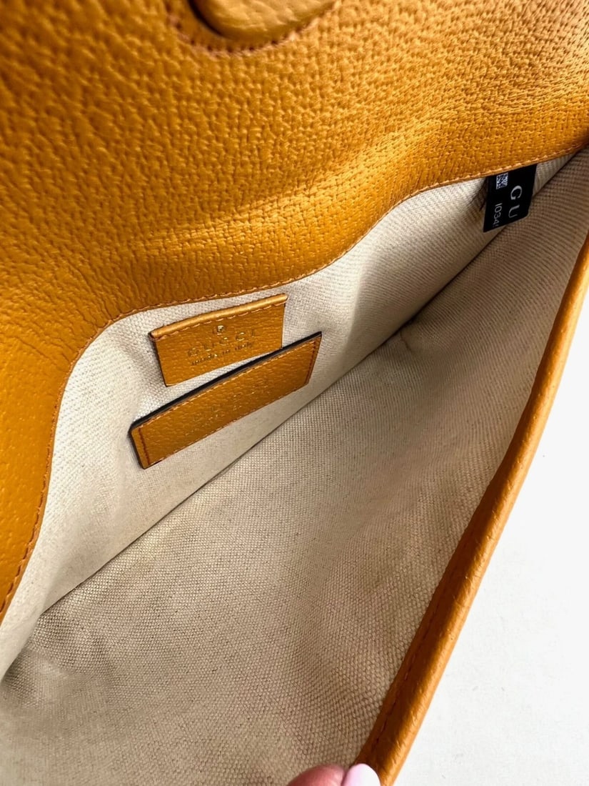 Gucci XKai GG Supreme Slim Vintage Sun Oil Bear Belt Sling Bag - 5