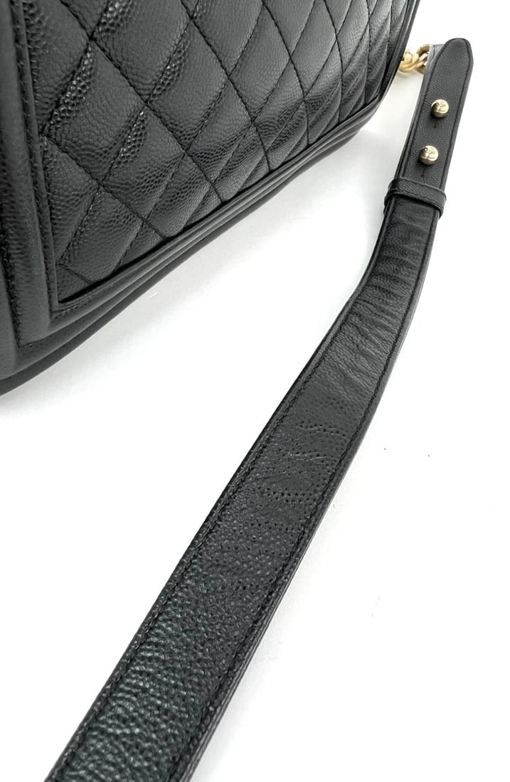 Chanel Caviar Quilted Medium Black Boy Flap Shoulder Bag - 11