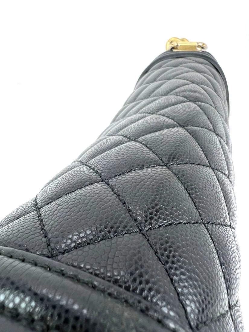 Chanel Caviar Quilted Medium Black Boy Flap Shoulder Bag - 9