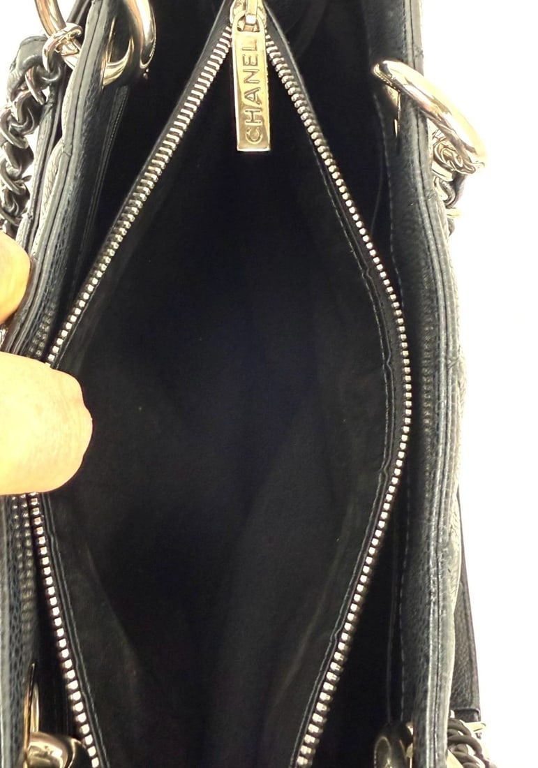 Chanel Caviar Quilted Black Grand Shopping GST Tote Bag - 11
